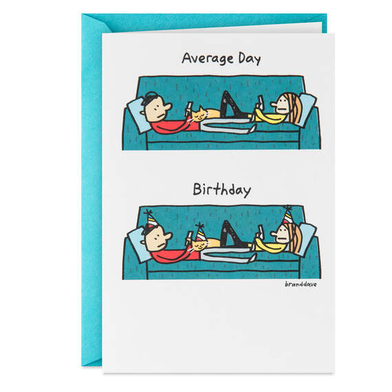 Go a Little Crazy Funny Birthday Card