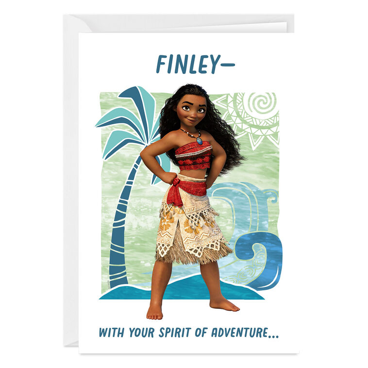 Disney Moana Spirit of Adventure Custom Card