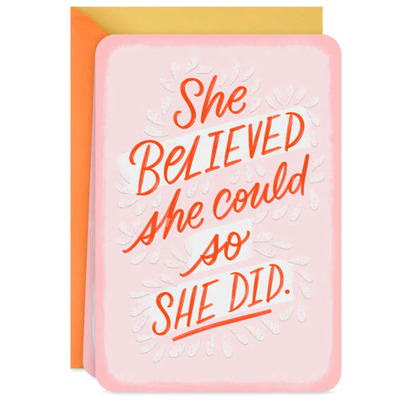 She Believed She Could Blank Card for Her, , large image number 1