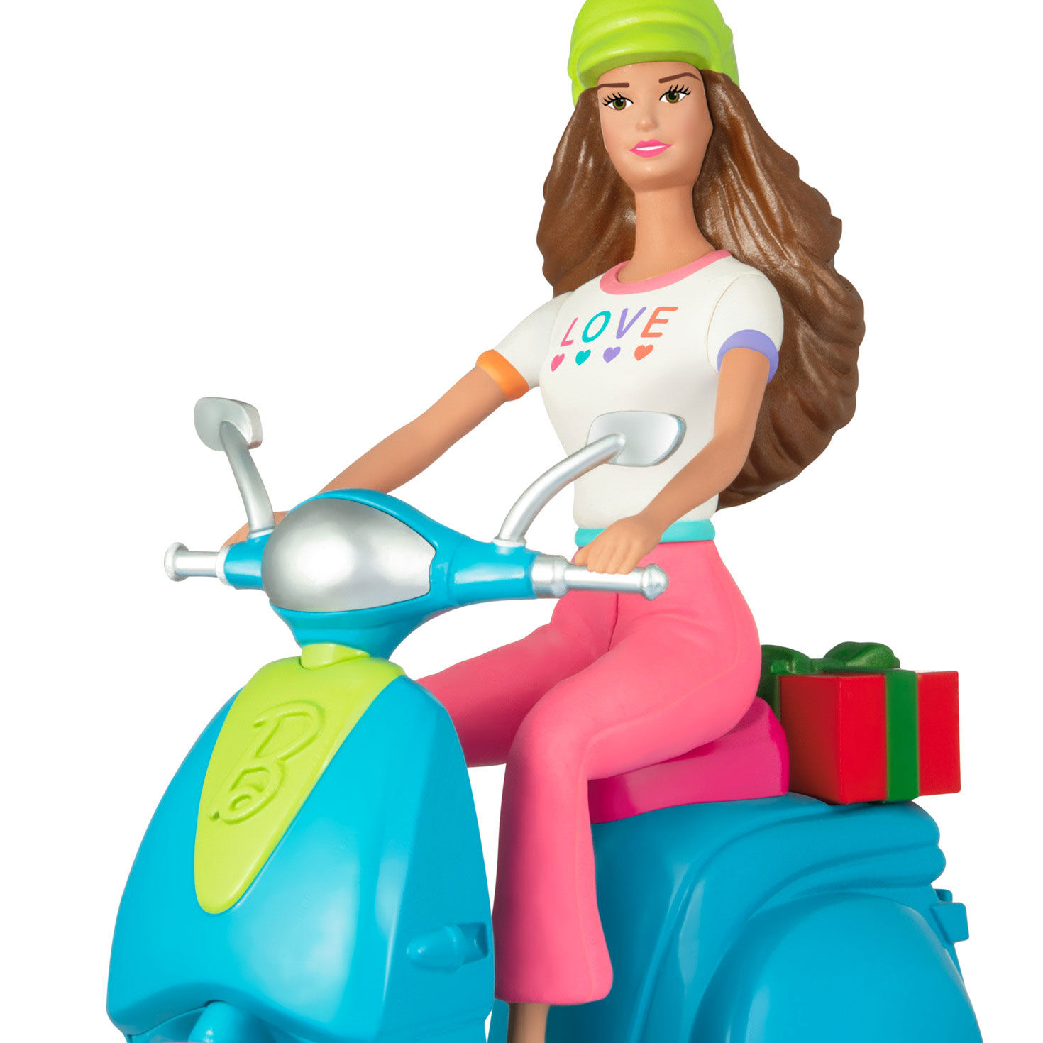 Barbie Doll on Scooter Keepsake Ornament Closeup view image number 5