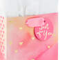 6.5" Small Pink Watercolor Gift Bag With Tissue Paper, , large image number 4