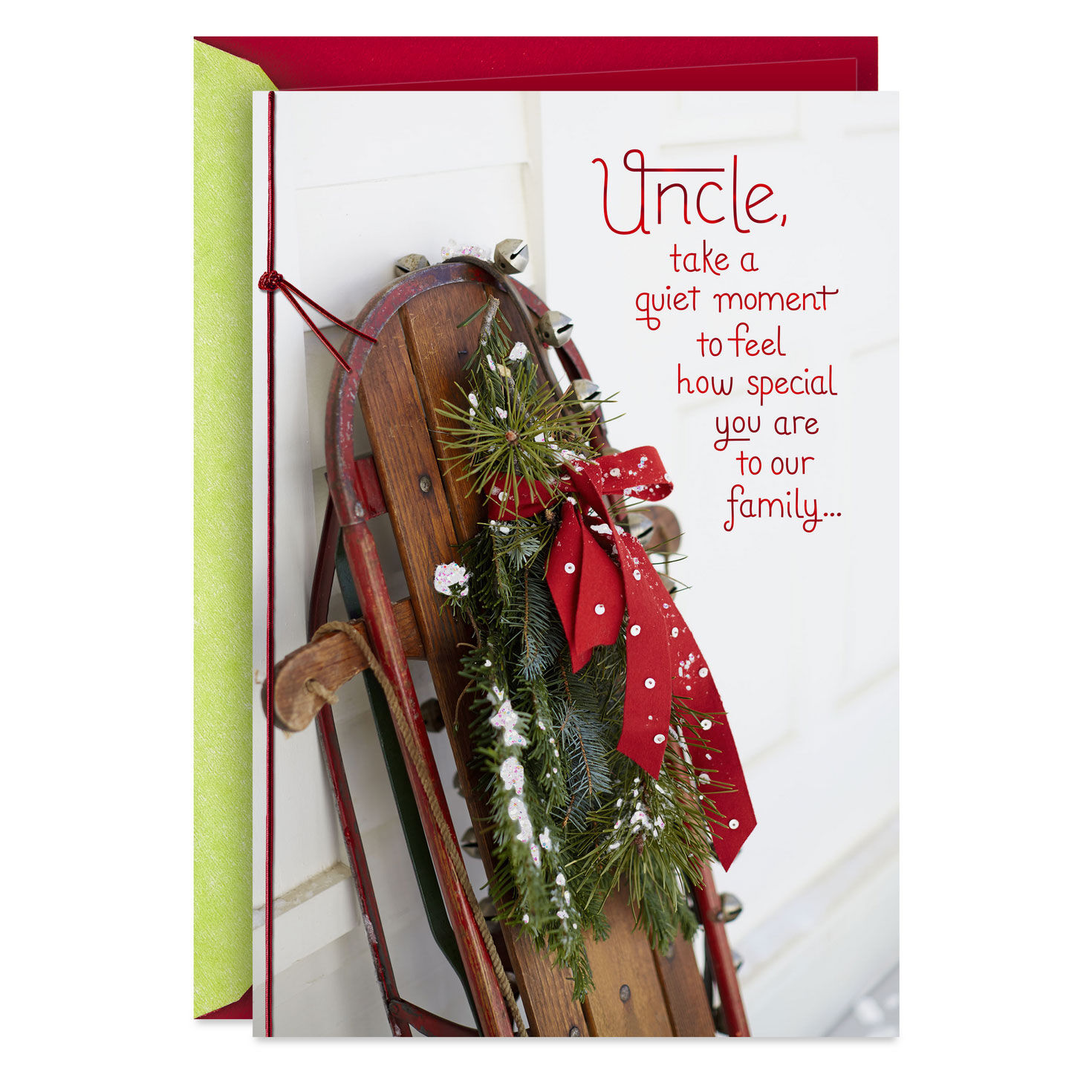 Take A Quiet Moment Christmas Card for Uncle
