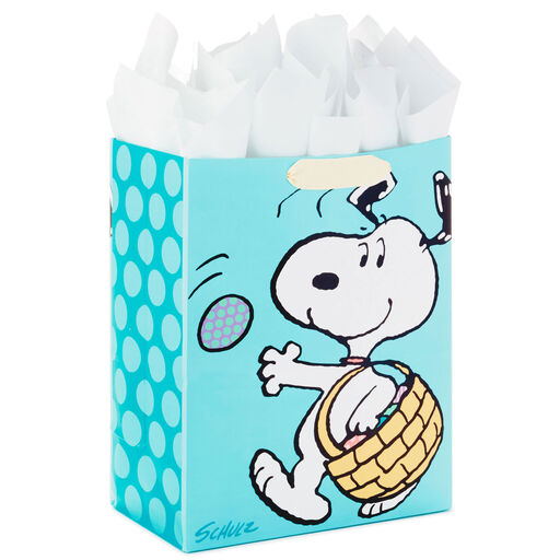 13" Peanuts® Large Easter Gift Bag With Tissue and Tag, 
