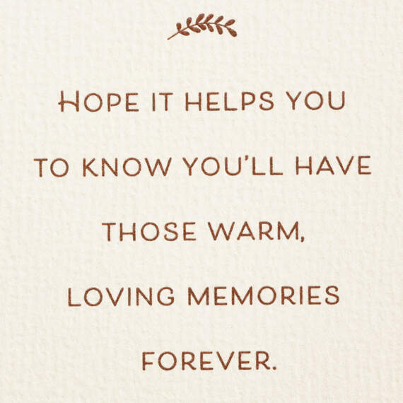 Warm Memories Flower Field Sympathy Card, , large image number 2