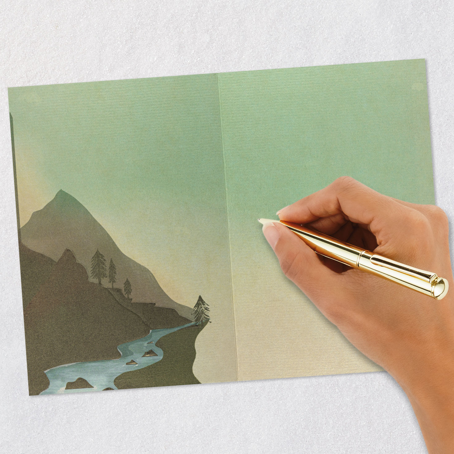 American Flag and Bald Eagle Blank Card Signing card image number 5