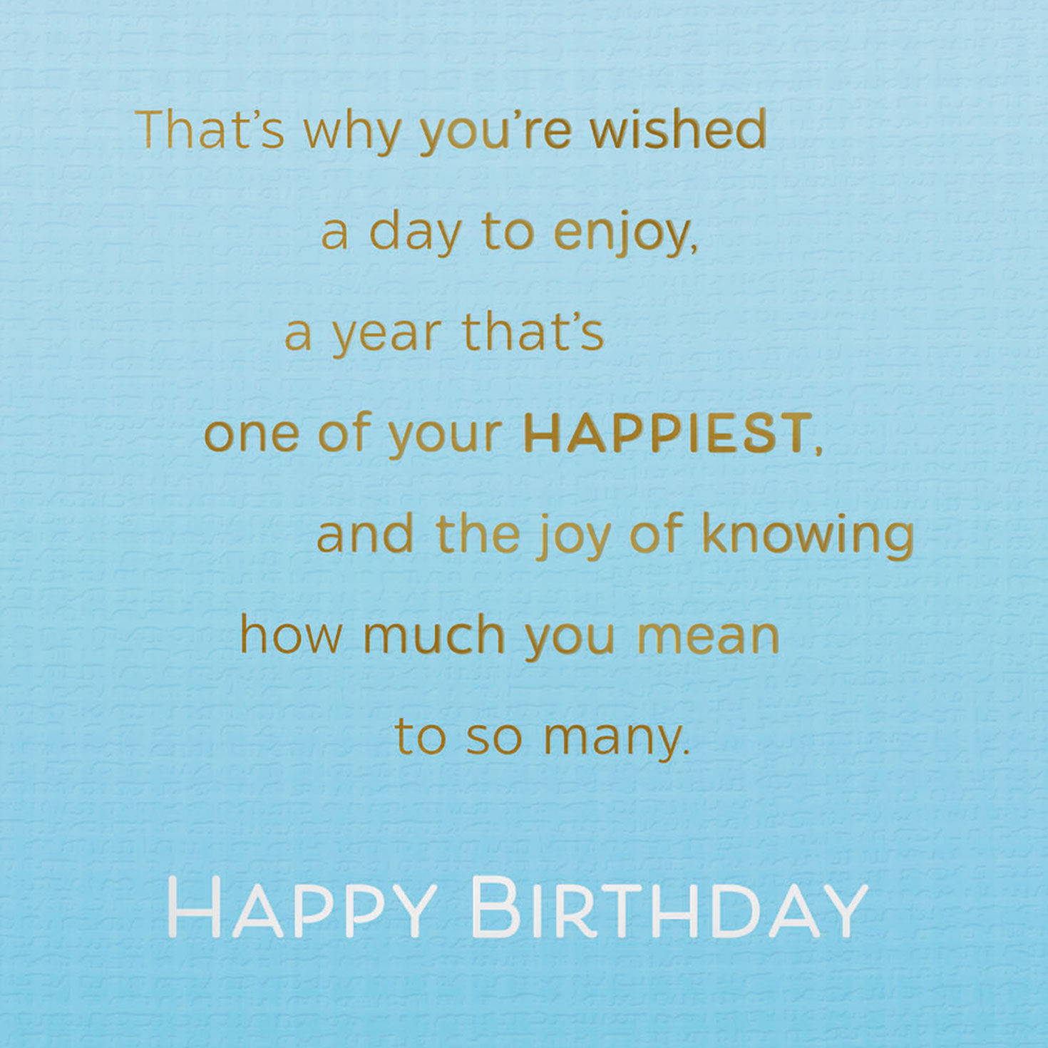 It's Easy to Wish Good Things for You Birthday Card, , large image number 3