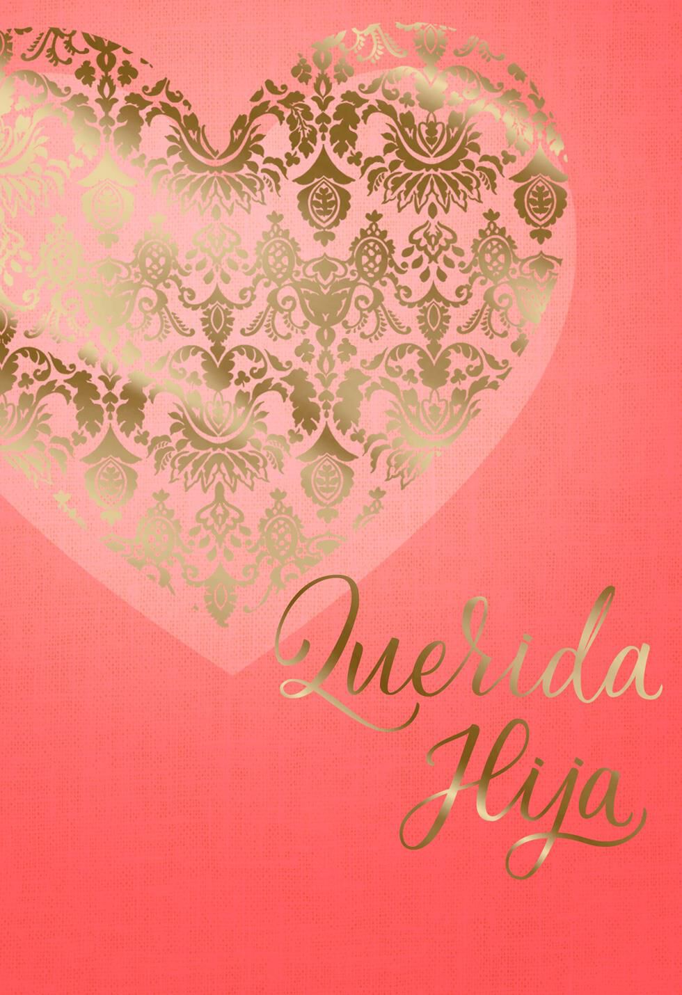 Lovely Daughter Spanish-Language Valentine's Day Card
