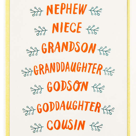 Cute Fox Customizable Baby's First Thanksgiving Card With Relative Stickers, , large image number 3