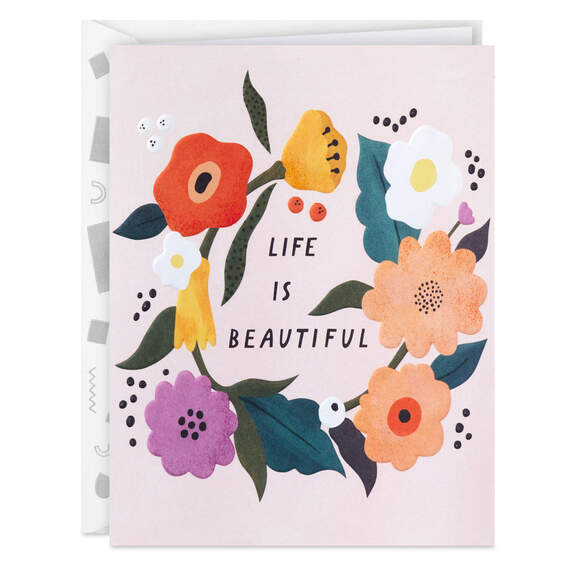 Life Is Beautiful Because You're in It Card, , large image number 1