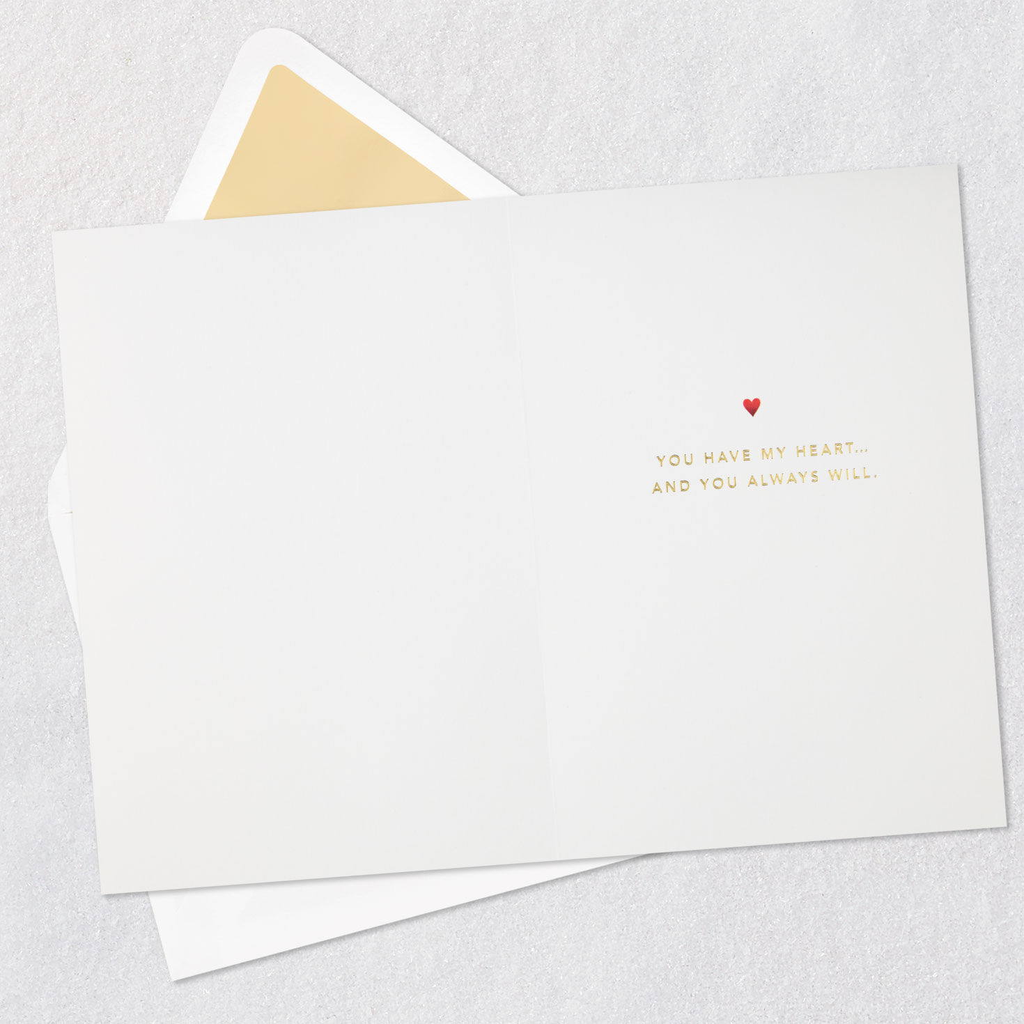 Red Quilled Heart Love Card Open card with envelope image number 3