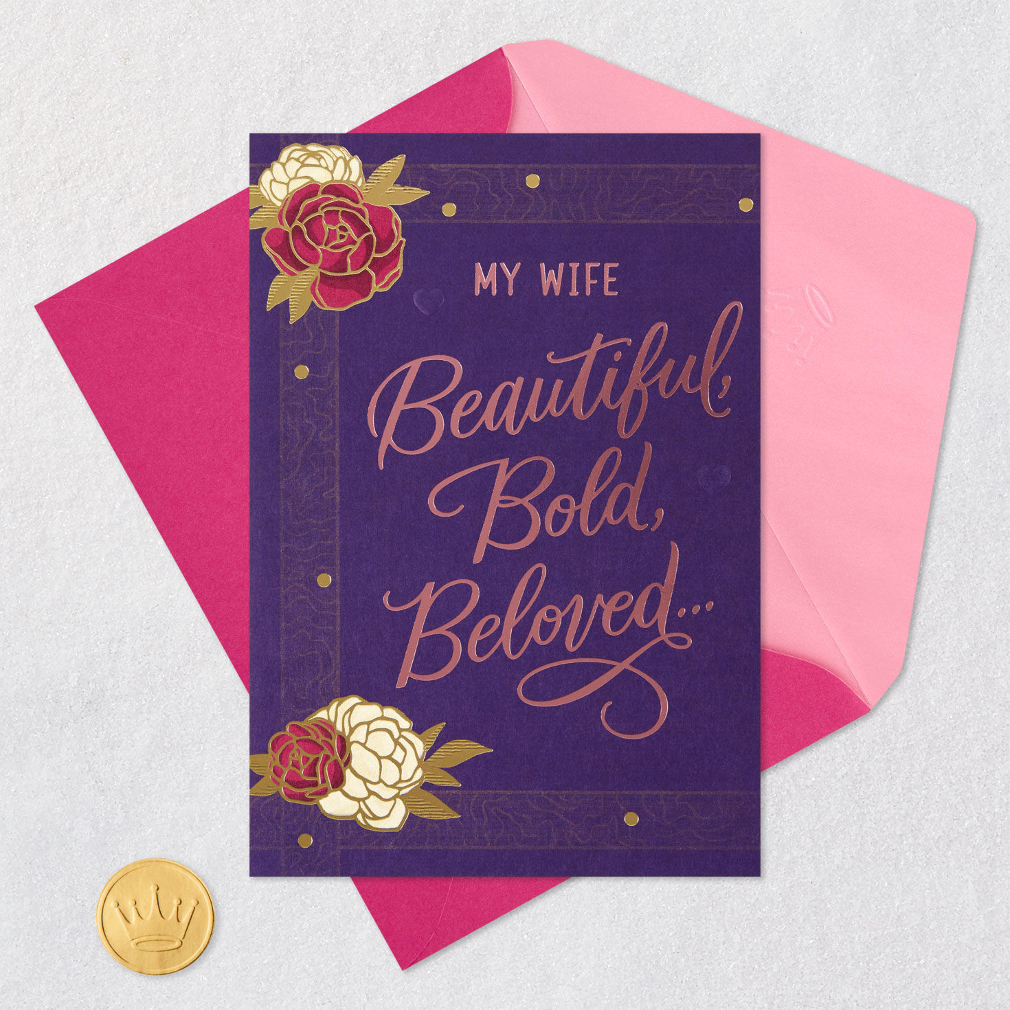 Beautiful, Bold, Beloved Birthday Card for Wife, , large image number 6