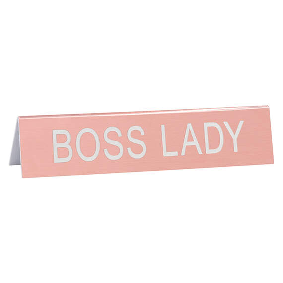 Boss Lady Desk Quote Sign, 5.75x1.25, , large image number 1