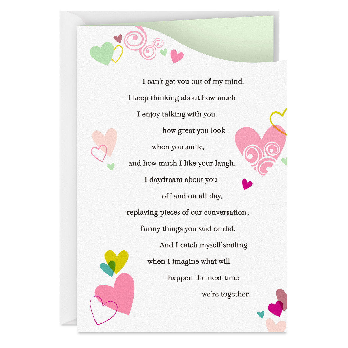 I Can't Stop Thinking About You Love Card