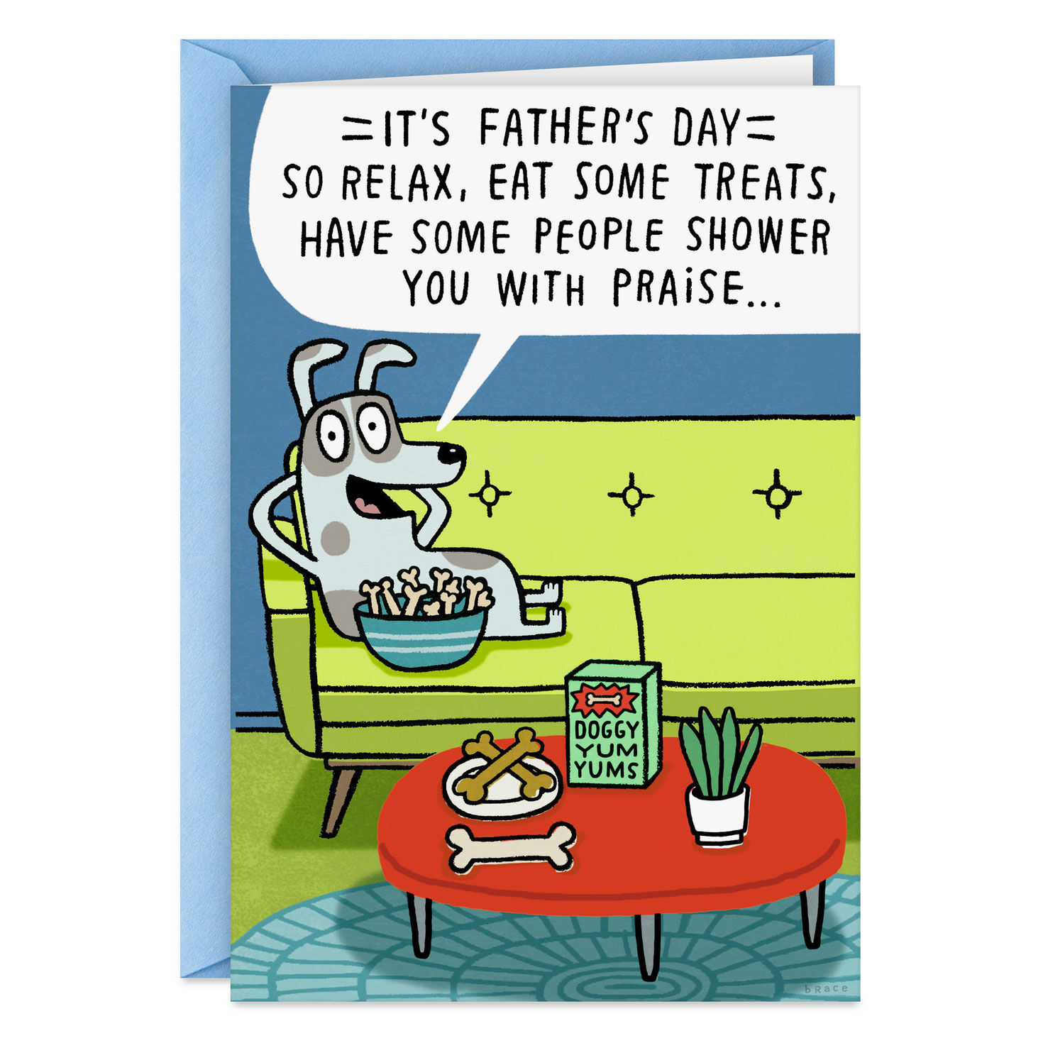Pretend You're Me Funny Father's Day Card From the Dog