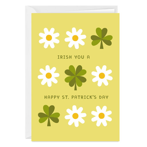 Irish You a Happy St. Patrick's Day Folded Photo Card, 