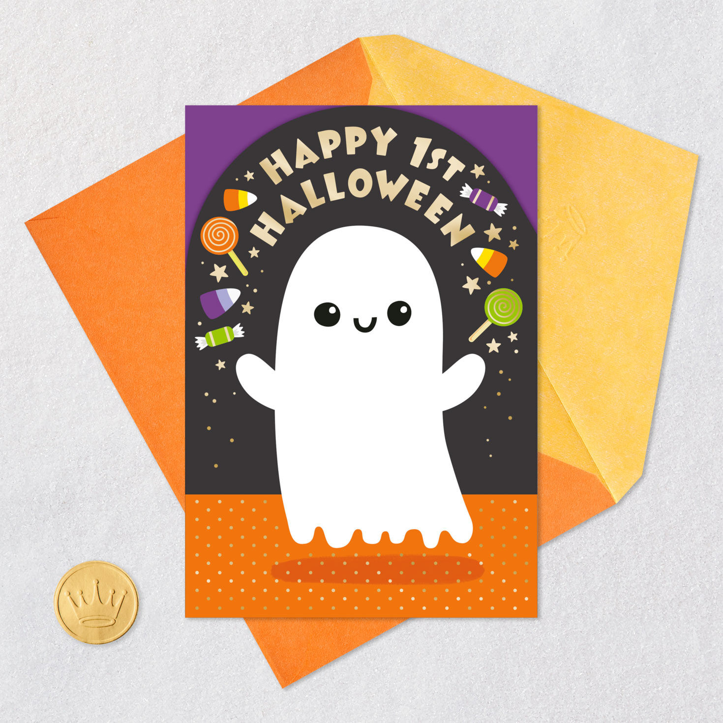 Cute and Cuddly Ghost Baby's First Halloween Card for only USD 2.99 | Hallmark