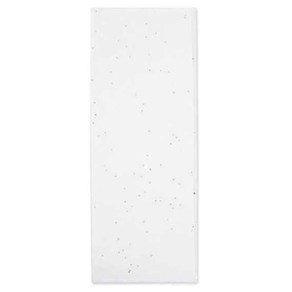 Gemstone Snow on White Tissue Paper, 6 sheets