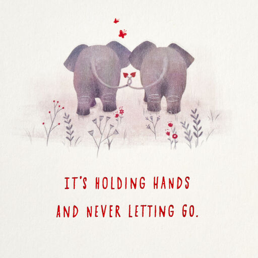 Never Letting Go Romantic Valentine's Day Card, 