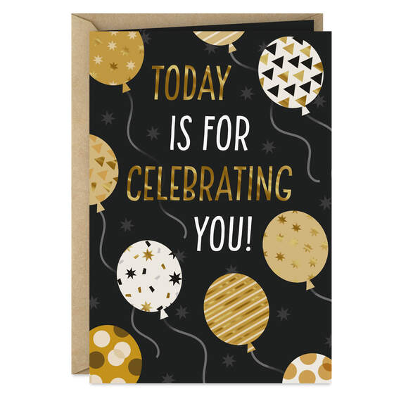 Patterned Balloons You Mean So Much Birthday Card, , large image number 1