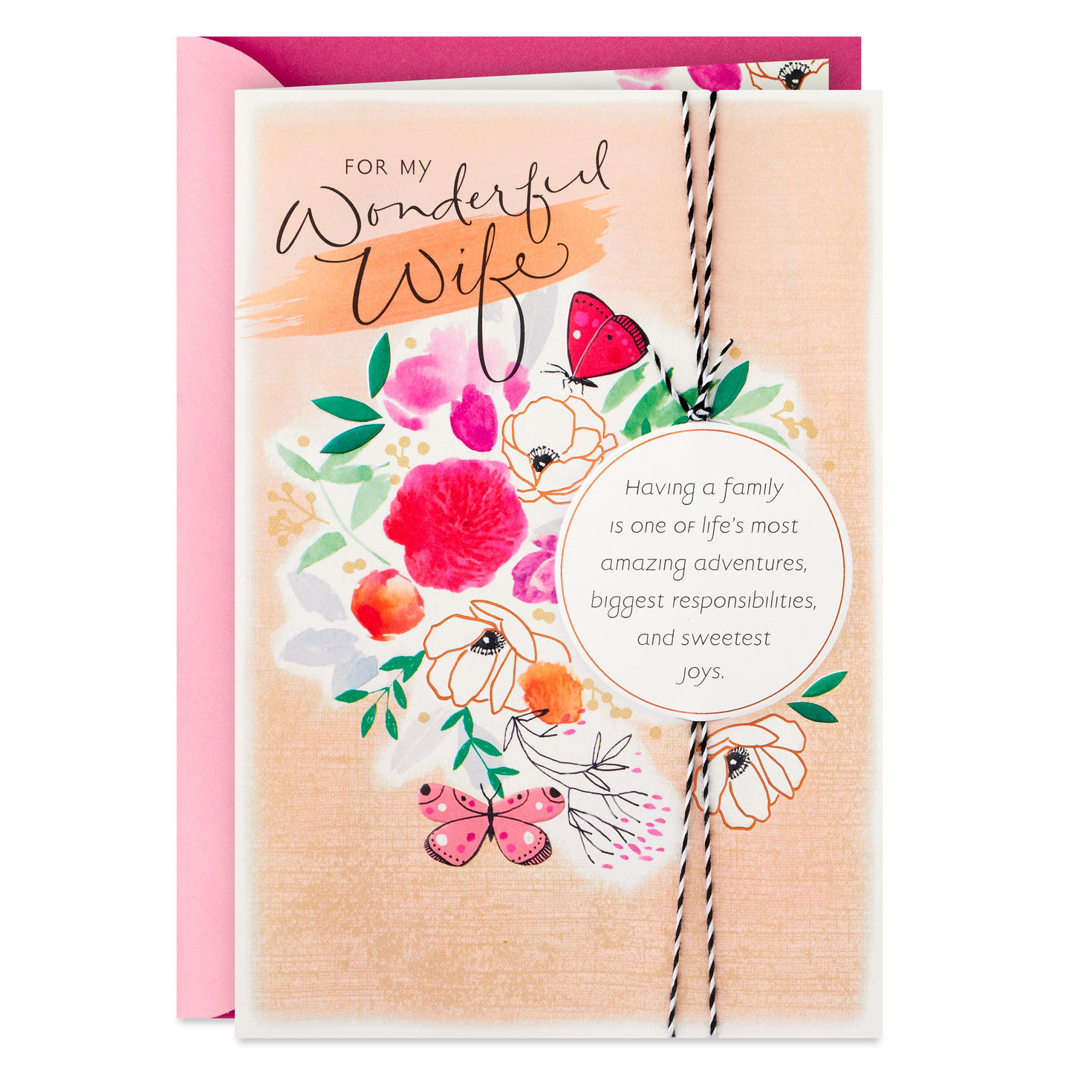 God Blessed Me With You Religious Mother's Day Card for Wife