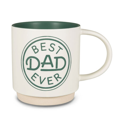 Miicol 16 oz Ceramic Flat Bottom Coffee Mug Father's Day Gift for the  World's Best Dad Ever, Deep Blue