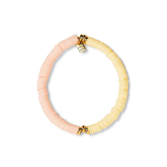 Pura Vida Darling Yellow and Peach Stretch Bracelet, , large image number 1
