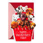 Puppies in Basket Funny Musical Valentine's Day Card, , large image number 1