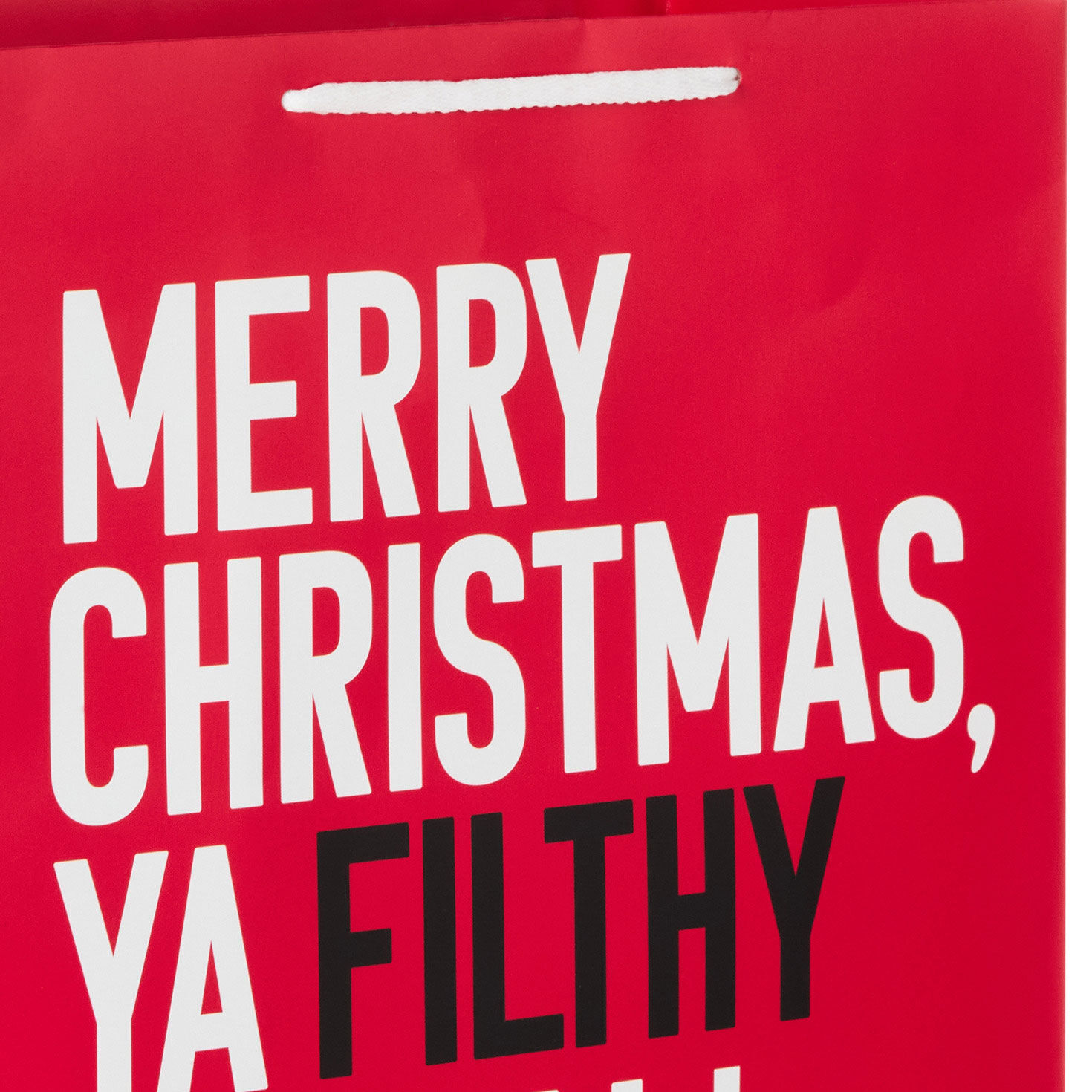 Home Alone Funny Quote Large Christmas Gift Bag Handle Detail image number 4