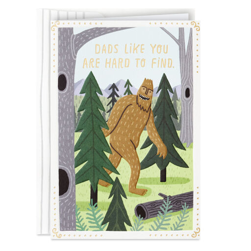 Bigfoot Legendary Father's Day Card for Dad, 