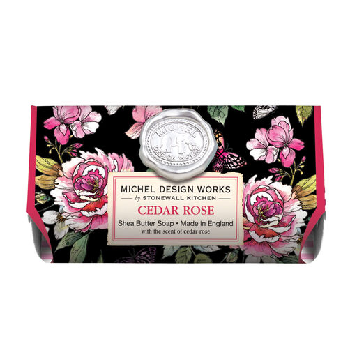 Michel Design Works Cedar Rose Large Bath Soap Bar, 8.7 oz., 