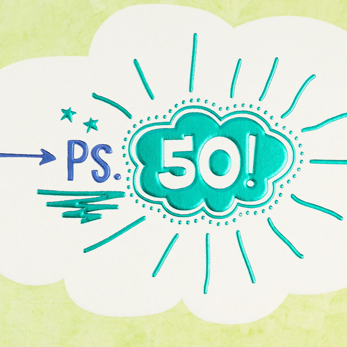 Can't Believe You're 50 Funny 50th Birthday Card, , large image number 2