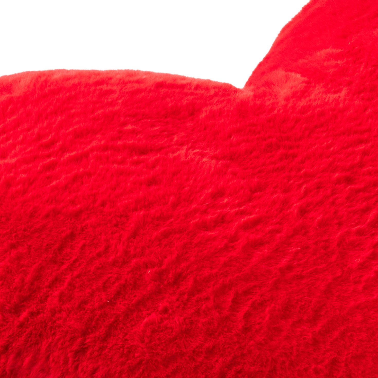 Red Heart-Shaped Throw Pillow upclose view image number 4