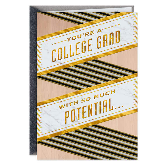 You Have So Much Potential College Graduation Card, , large image number 1