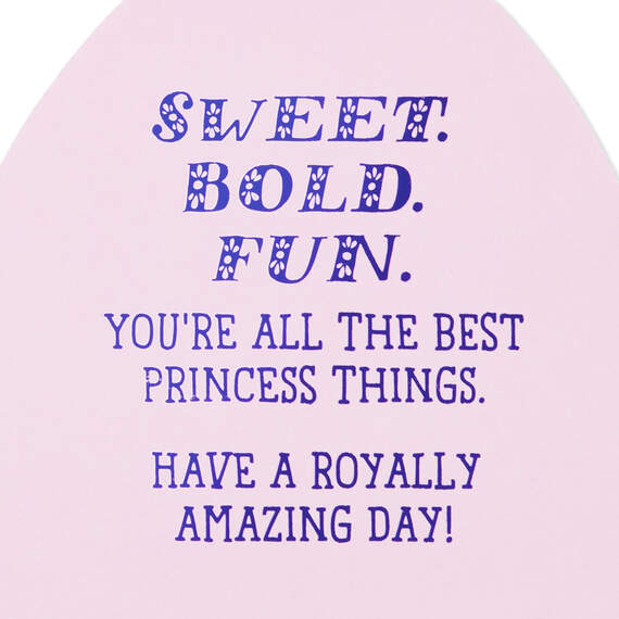 Bold and Fun Disney Princesses Easter Card for Girl, , large image number 2