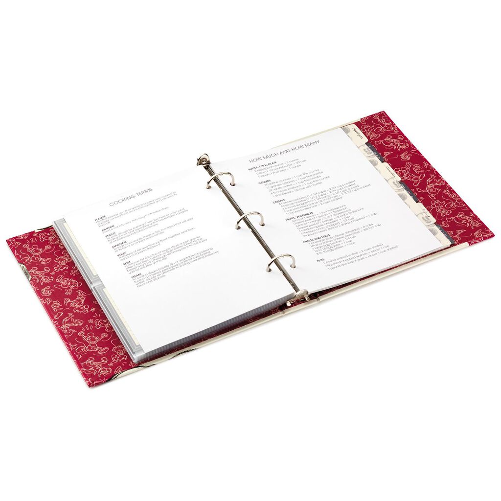 Mickey Mouse Recipe Organizer Book Recipe Organizers Hallmark