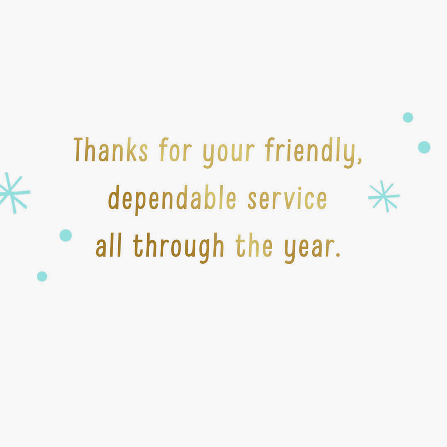 Santa Driving Delivery Truck Christmas Card for Mail Carrier Sentiment image number 2