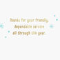 Santa Driving Delivery Truck Christmas Card for Mail Carrier Sentiment image number 2