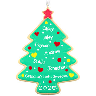 Sweet Memories Sugar Cookie Tree Personalized Ornament, Custom Text