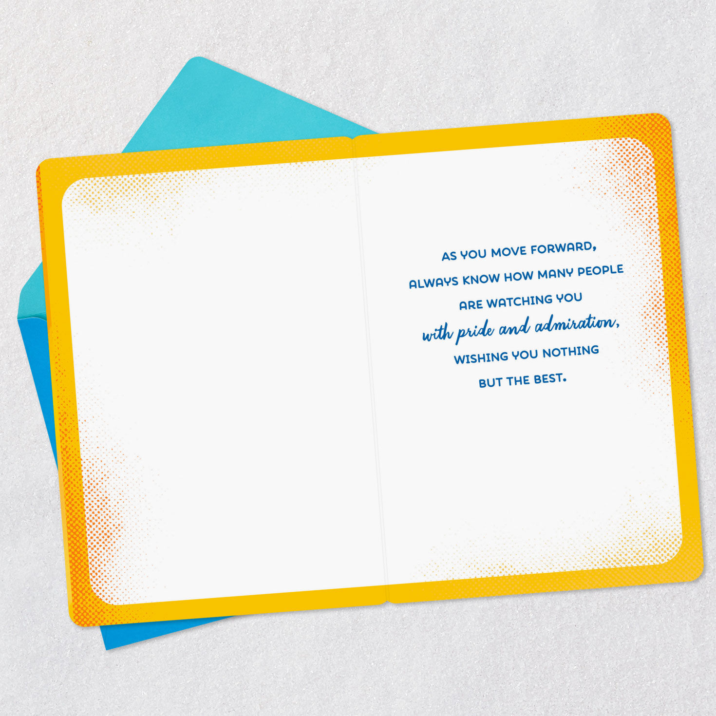 Hand With Diploma Master's Degree Graduation Card Open card with envelope image number 3