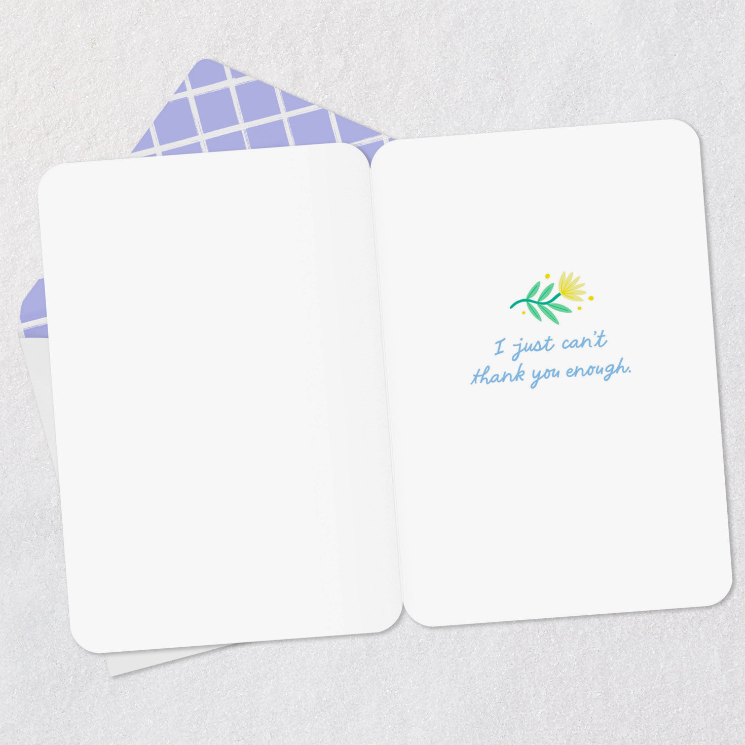 Fox, Pink Squirrel and Flowers on Bike Thank You Card Open card with envelope image number 3