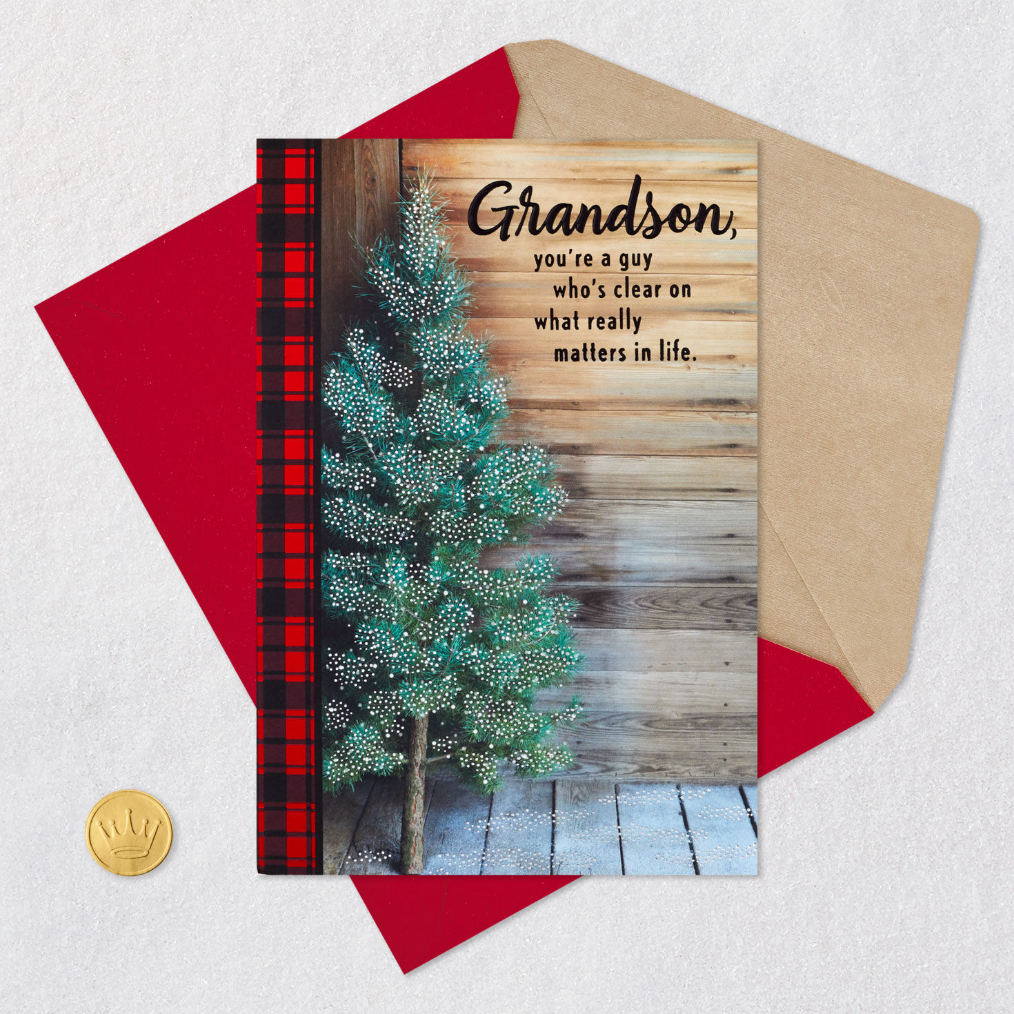 You Know What Matters Christmas Card for Grandson, , large image number 6