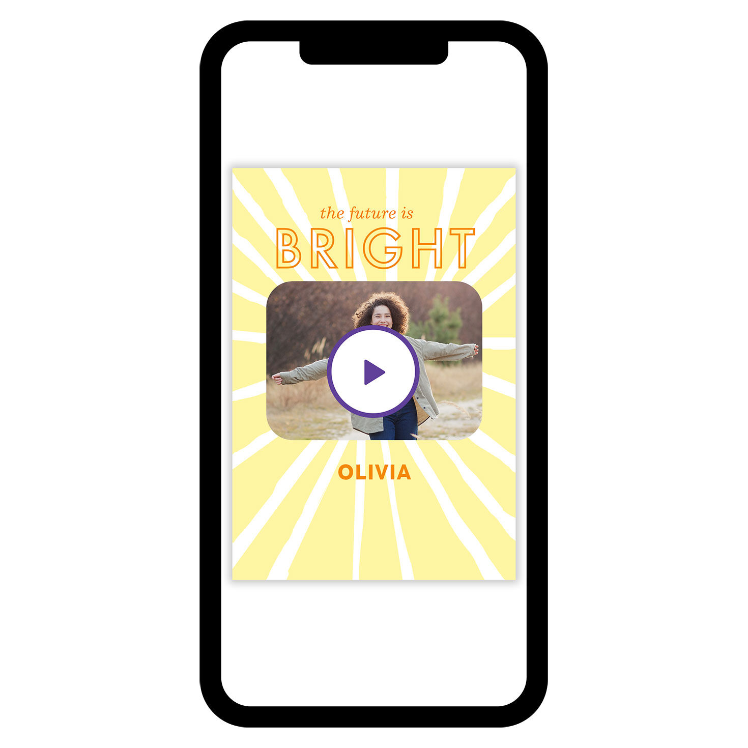 Future is Bright Sun Rays Graduation eCard