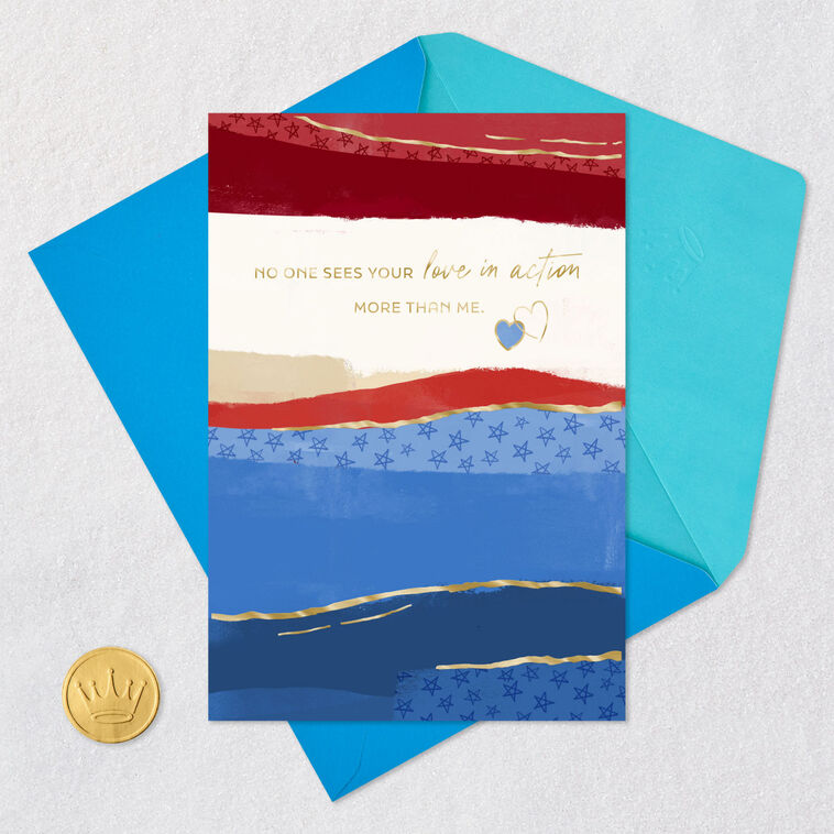 Red, White & Blue Love Card for Veteran  image number 6