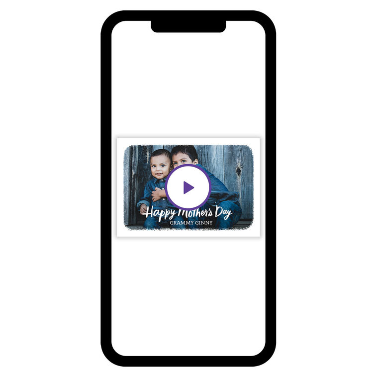 White Frame Horizontal Mother's Day eCard