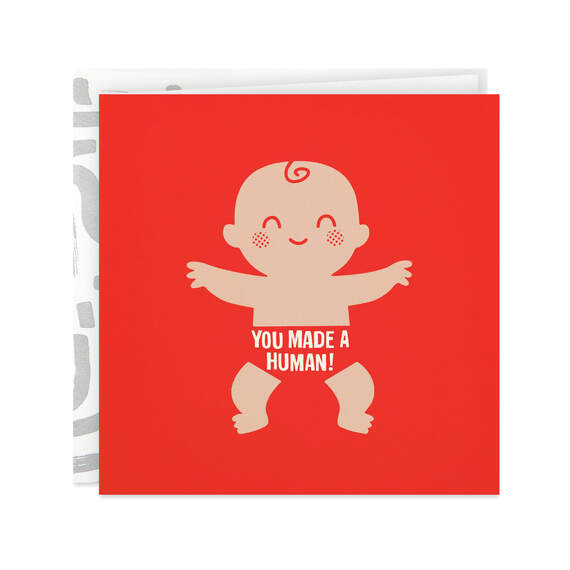 You Made a Human New Baby Card, , large image number 1