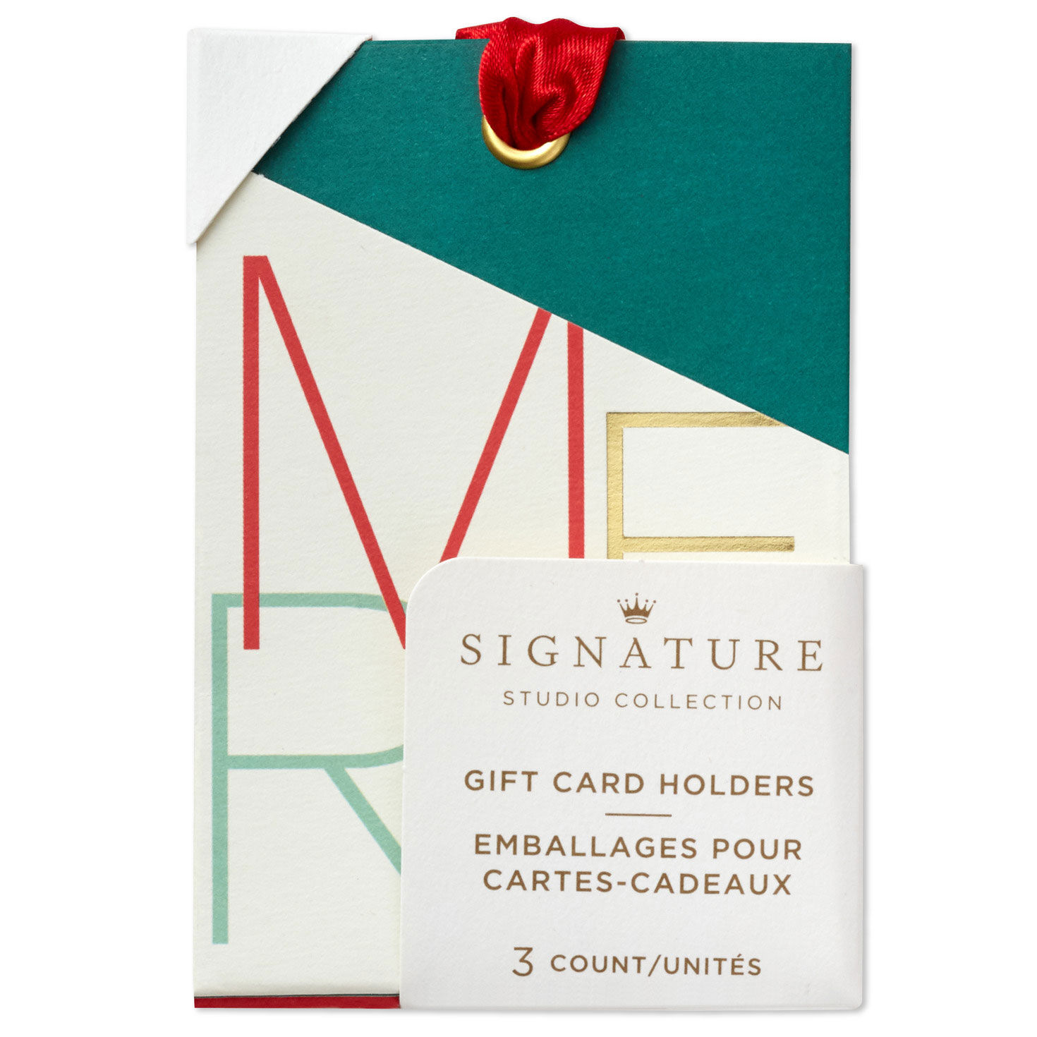 Modern and Merry Christmas Gift Card Holder Tags package front image number 5