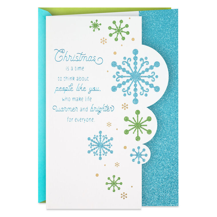 You Make Life Warmer and Brighter Christmas Card