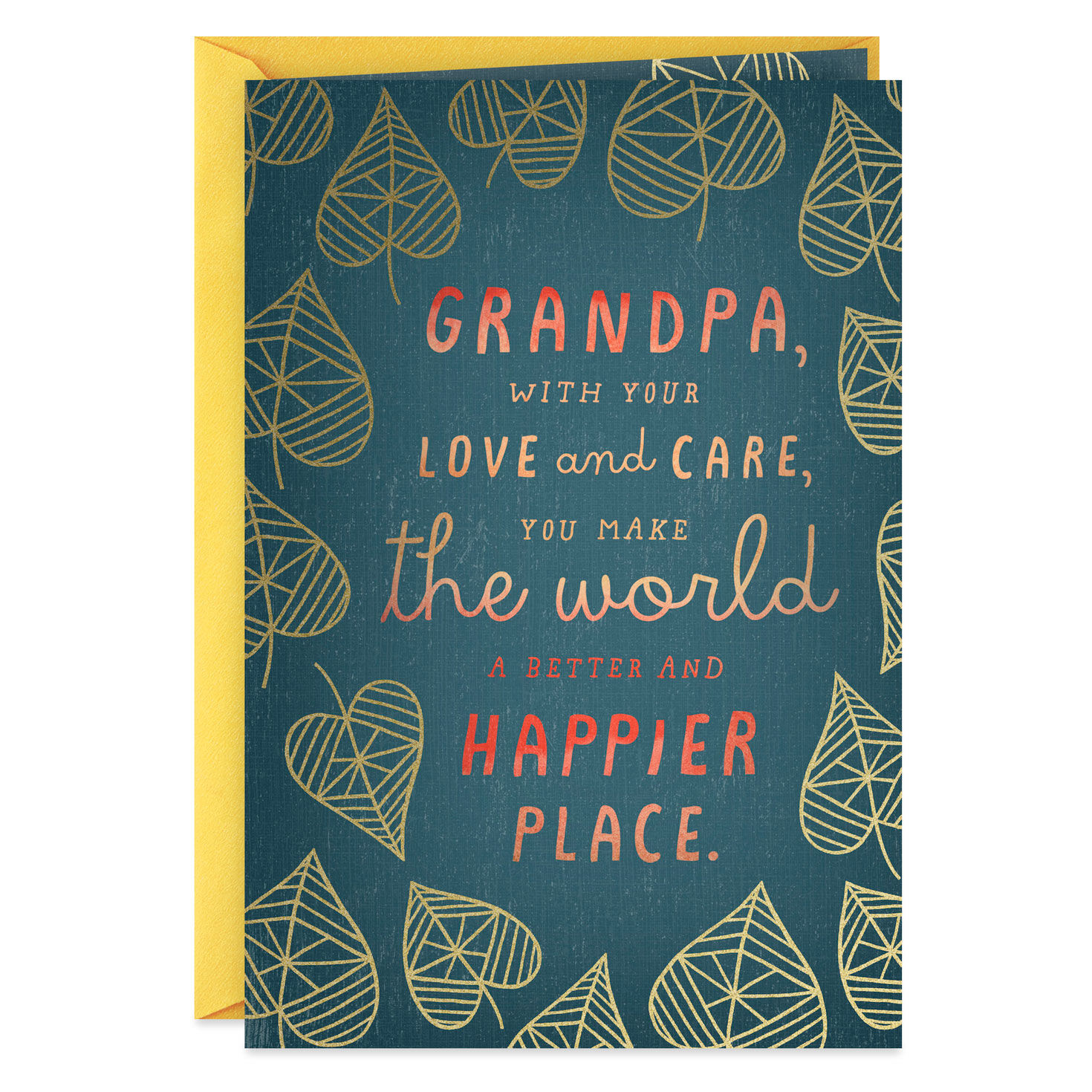 You Make the World Better Grandparents Day Card for Grandpa