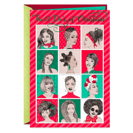 The 12 Hair Do's Christmas Card, , large