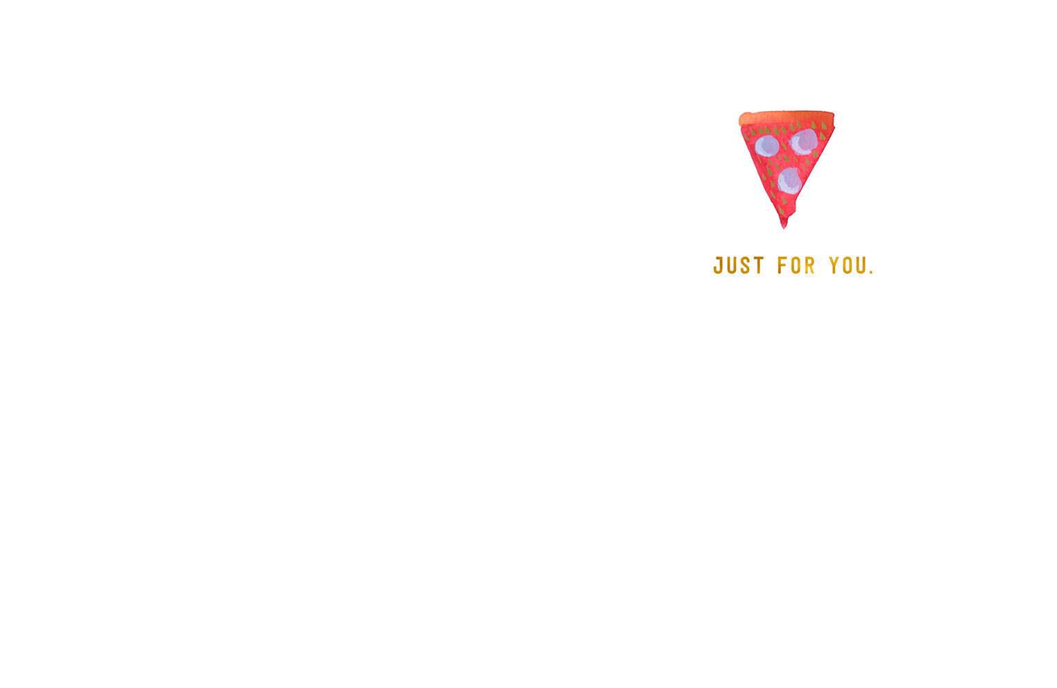 Pizza Slice of Happy Birthday Card